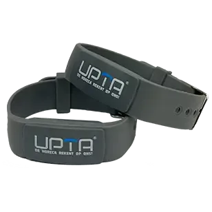 RFID-polsbandje 13.56MHz (grijs met unTill®-logo)